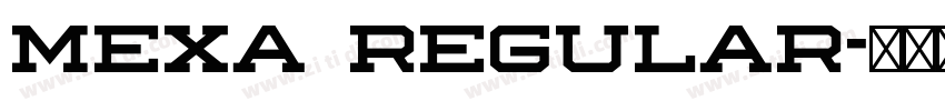 Mexa Regular字体转换